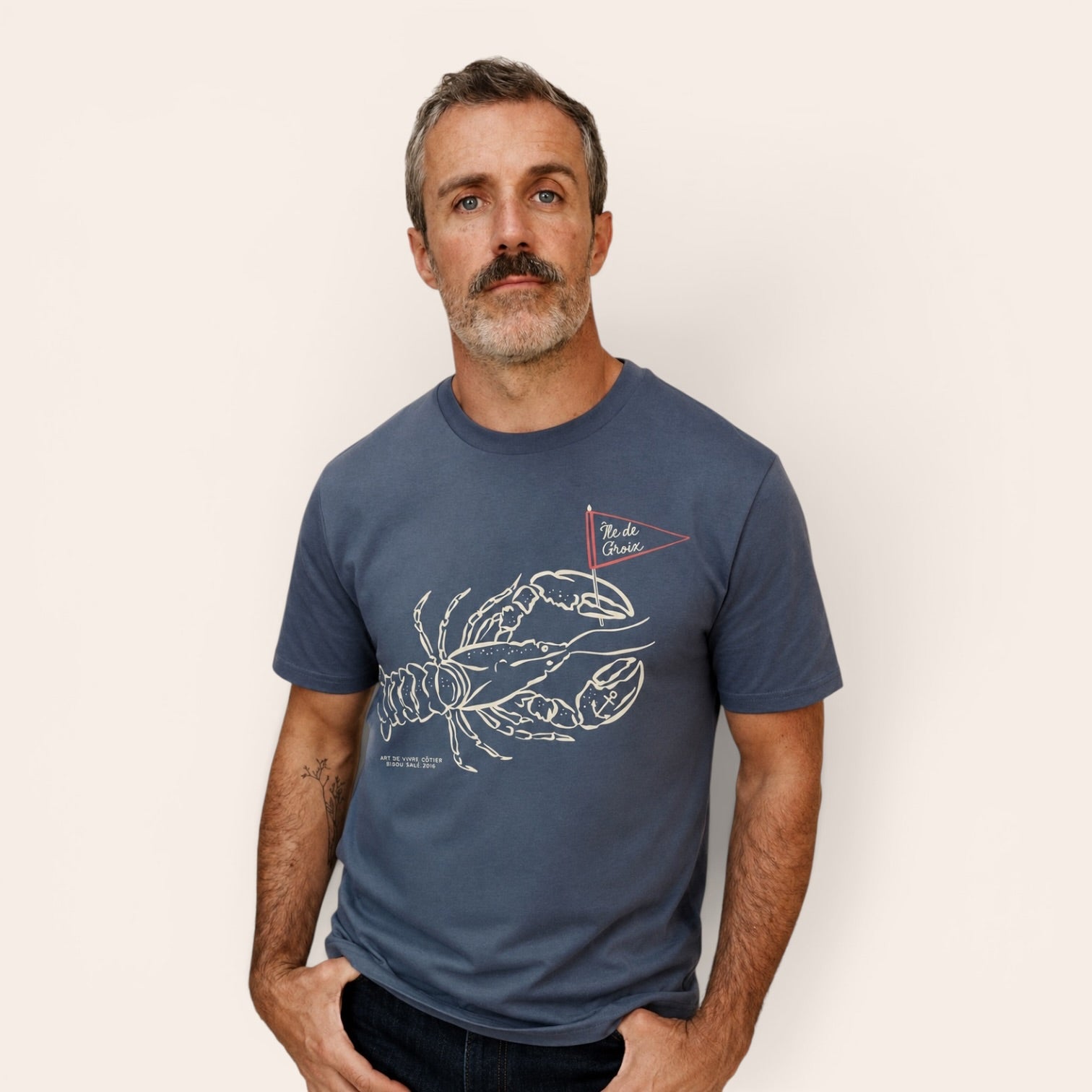 T-SHIRT GRAND 🦞 DRAPEAU