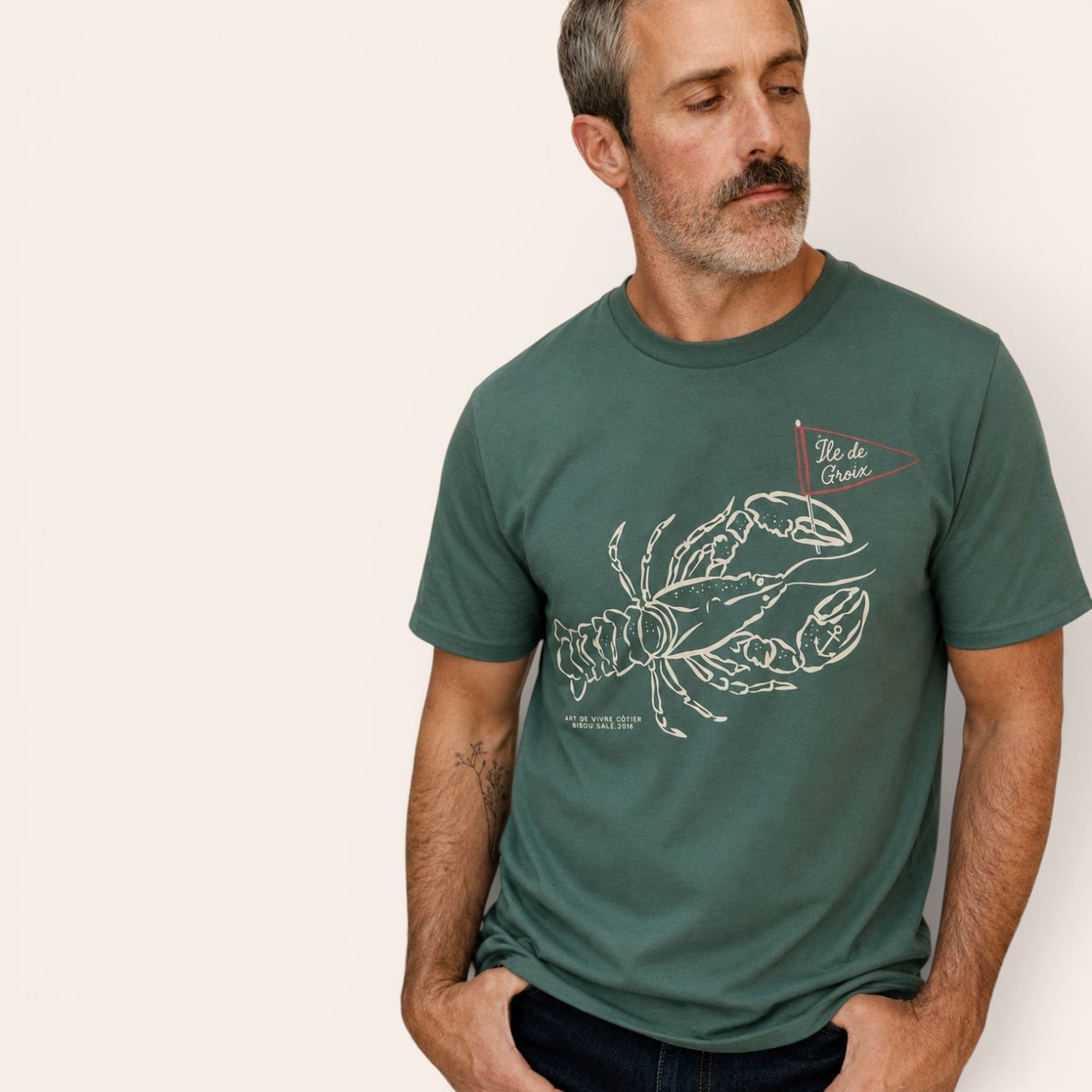 T-SHIRT GRAND 🦞 DRAPEAU